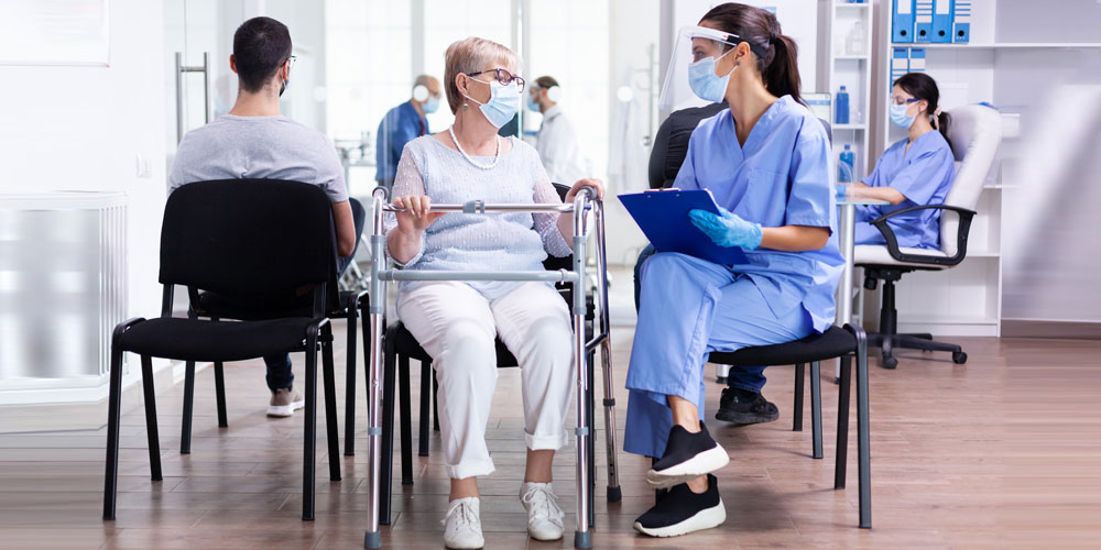 Two nurse practitioners evaluating the nursing cv of a candidate