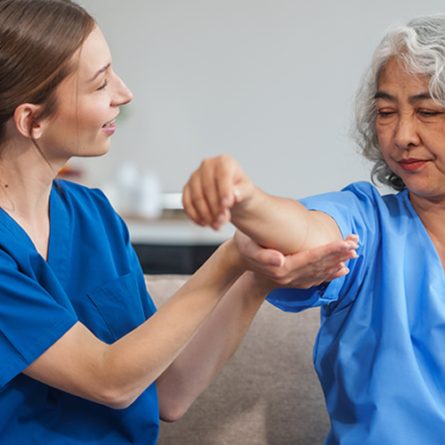 Residental care by a medical support worker